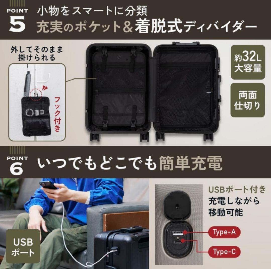 新品未使用品[MAIMO] キャリーケースSサイズ アルミフレーム 鍵式