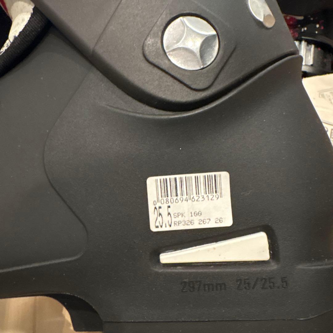 【新品未使用】Salomon SCS スキー ブーツ ブラック/レッド