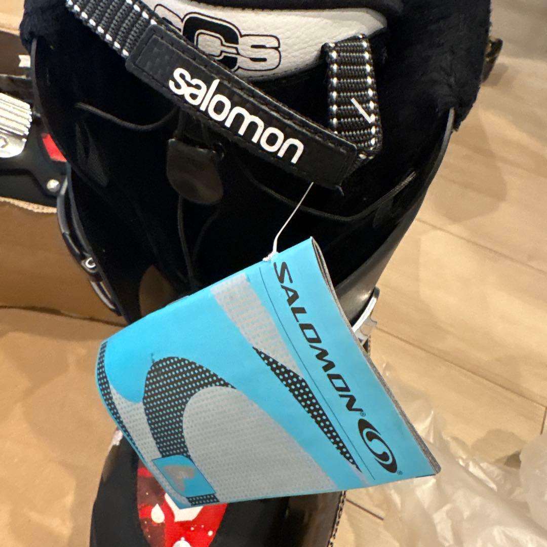 【新品未使用】Salomon SCS スキー ブーツ ブラック/レッド