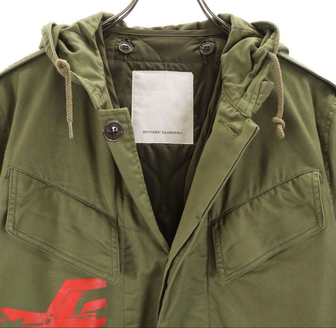 ヒステリックグラマー 2weyライナー付き ミリタリーコート M グリーン