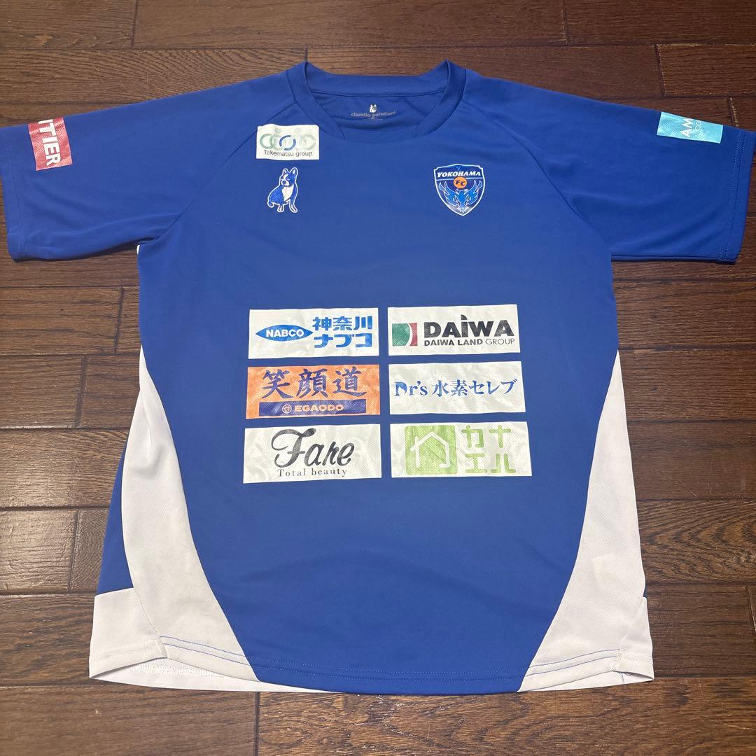 【超美品】Yokohama FC サッカーウェア 青色 半袖Mサイズ