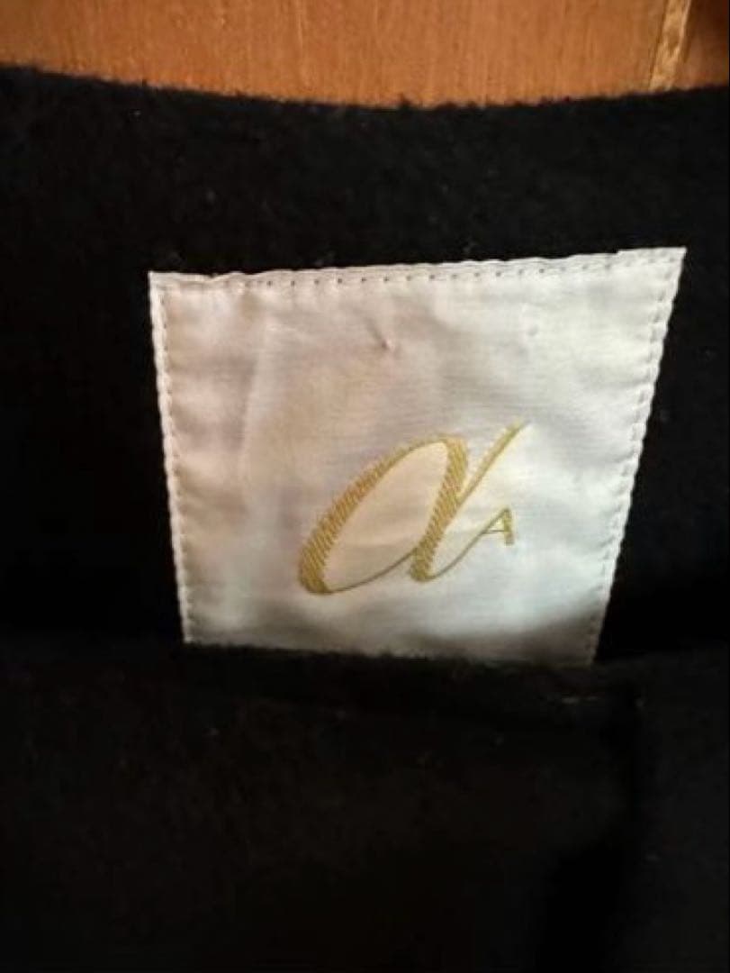 美品　Black ウールコート　38 M