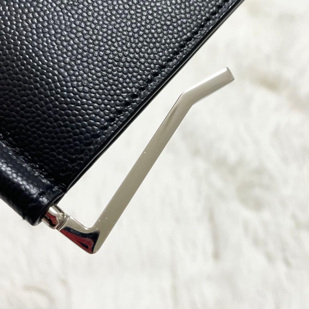 タムタム様　サンローランパリ　二つ折り　マネークリップ　キャビアスキン　ブラック