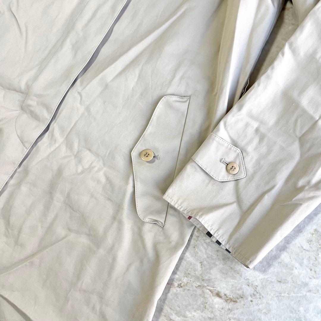 BURBERRY LONDON コットン混 ノバチェック ステンカラーコート