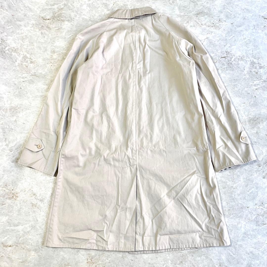 BURBERRY LONDON コットン混 ノバチェック ステンカラーコート