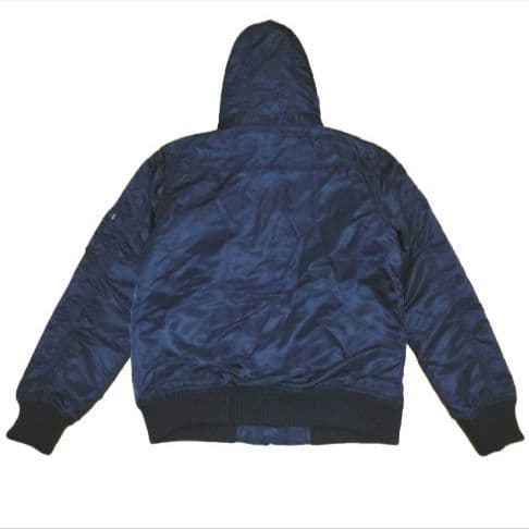 新品 アルファ アルファインダストリーズ フーデッドリブジャケット ネイビー