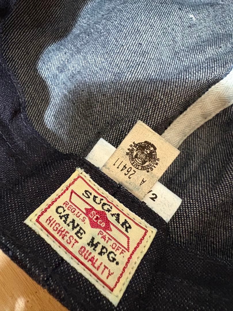 新品　シュガーケーン　アップルジャック　キャスケット　デニム　7 1/2 60
