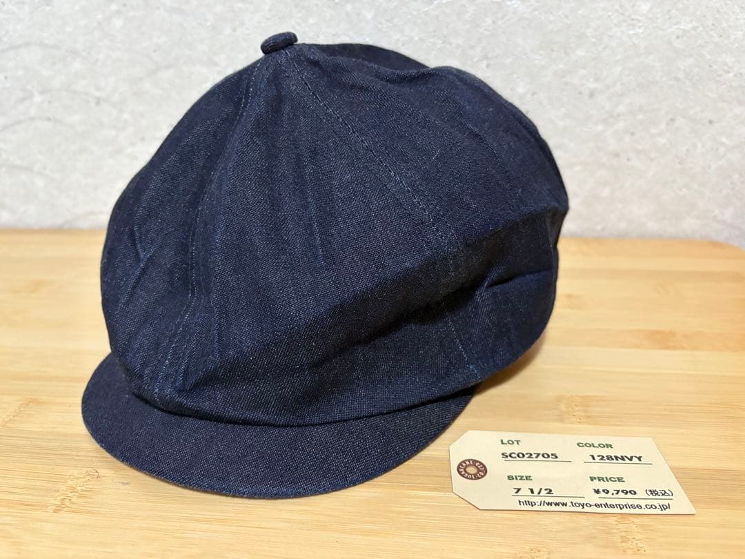 新品　シュガーケーン　アップルジャック　キャスケット　デニム　7 1/2 60