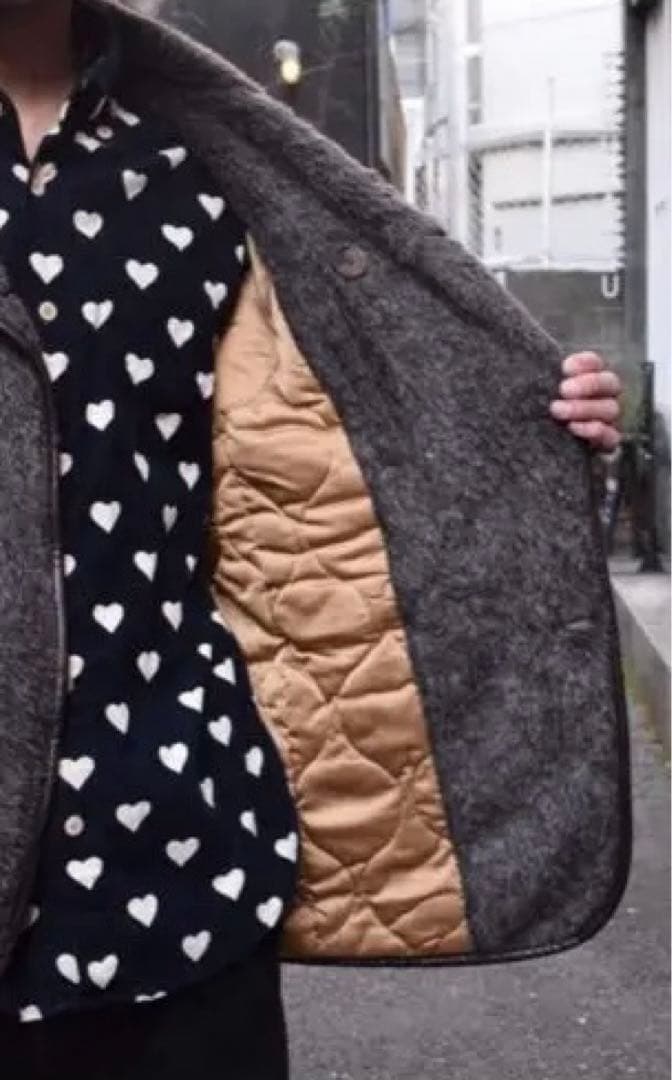 DRESS HIPPY ファー Pコート ドレスヒッピー　美品