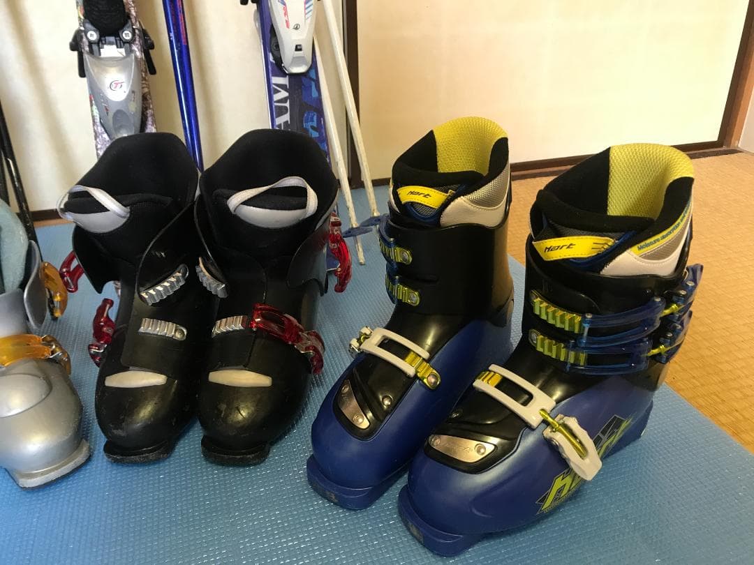 子供スキーセット、スキー板100~120cmの３Set、ブーツ20〜24cm４足