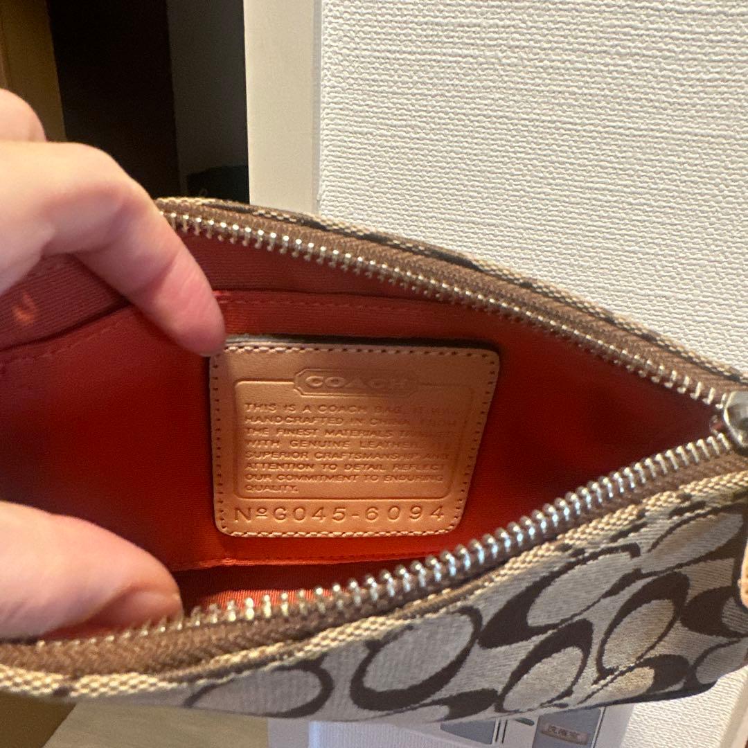 コーチ　シグネチャー　アクセサリーポーチ　6094