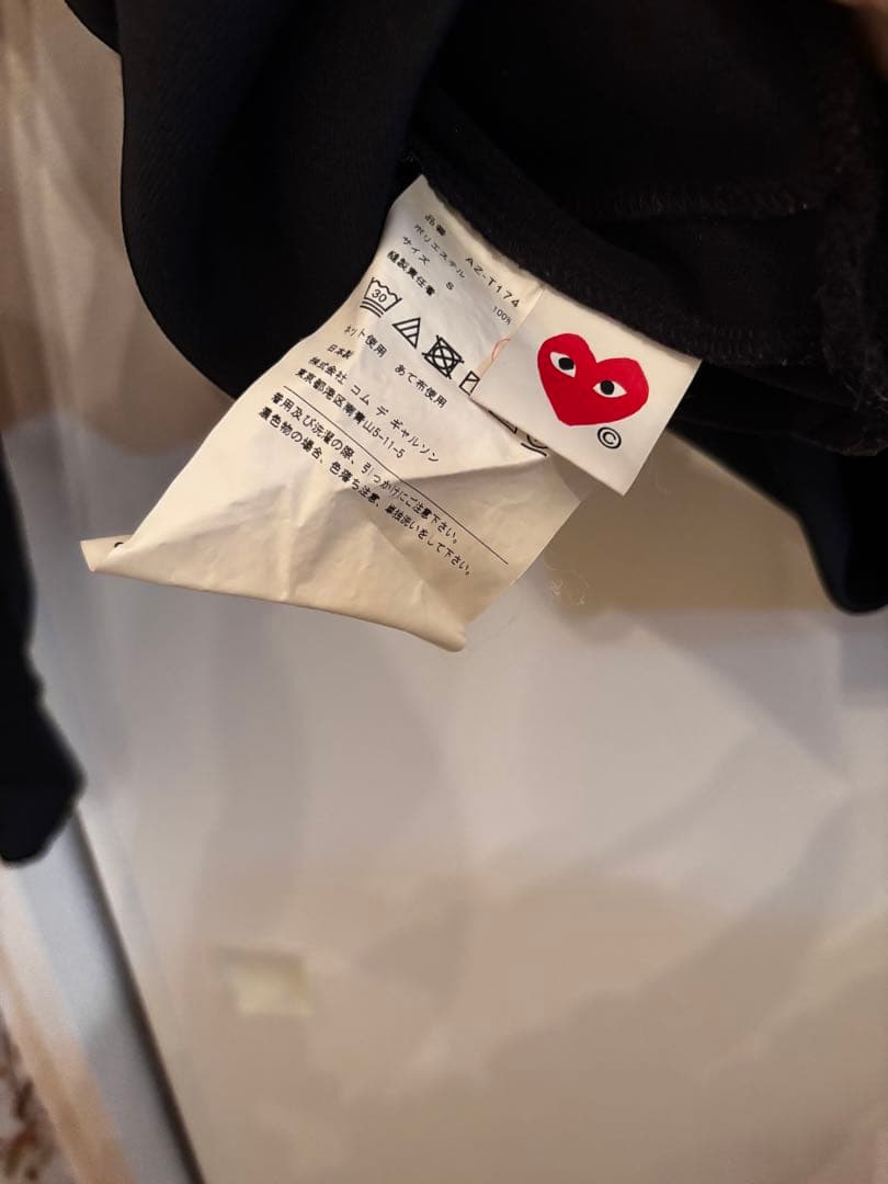 コムデギャルソンPLAY COMME des GARCONSパーカー　黒　S