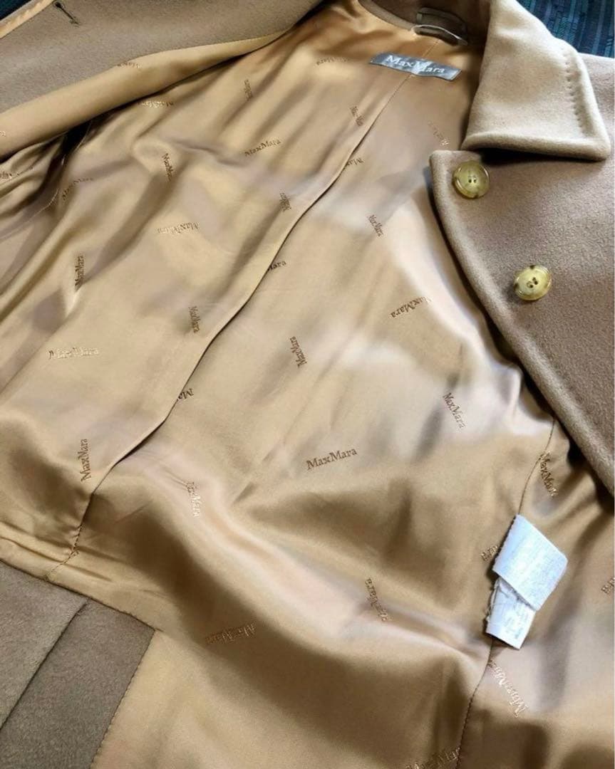 【美品】Max Mara ロングコート　サイズ40 キャメル　マックスマーラ