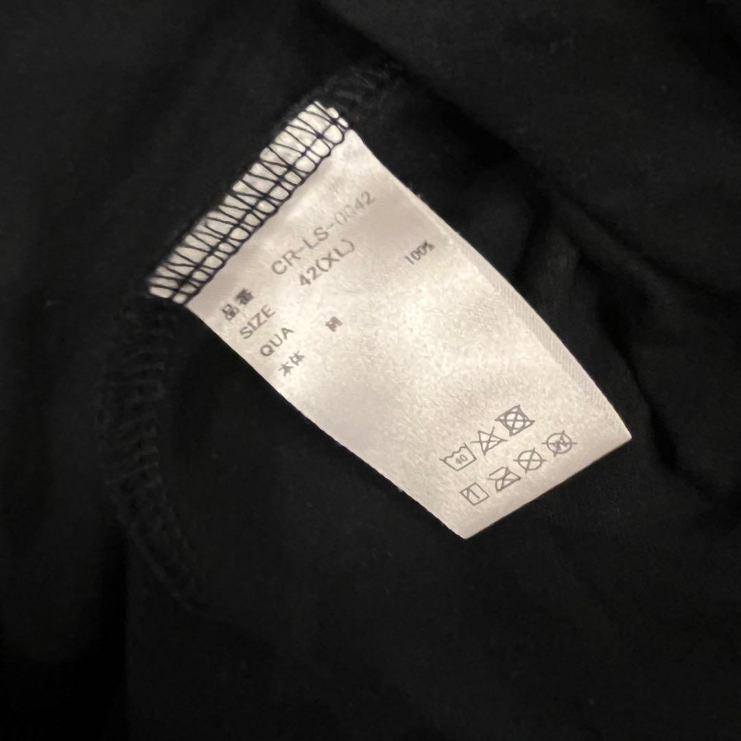 CRONOS ブラック 長袖カットソー XL