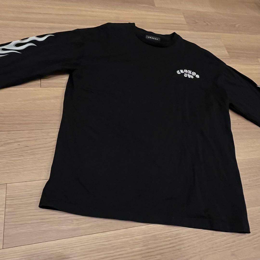 CRONOS ブラック 長袖カットソー XL