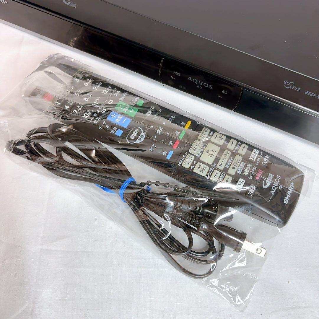 【極美品】SHARP ブルーレイBD-NS520　500GB リモコン　電源付き