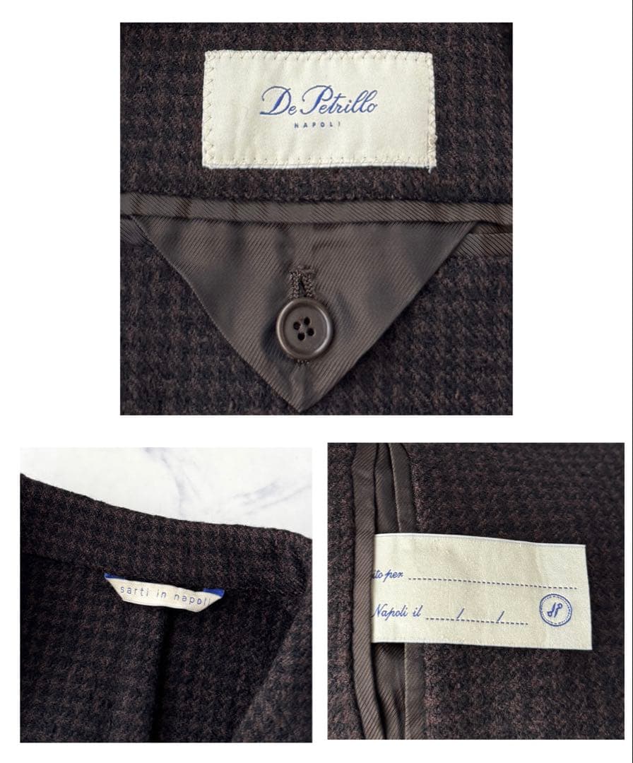 De Petrillo デ ペトリロ ダブル テーラード ジャケット 44 S