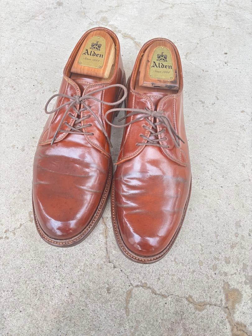 m*t様 Alden オールデン 9905 プレーントゥ　ウイスキーコードバン