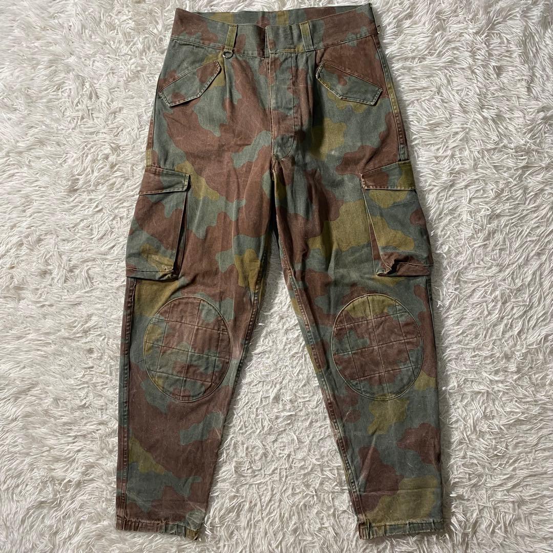 【良品】ミリタリー　カーゴパンツ　90s　イタリア軍　パラトルーパー　サンマルコ