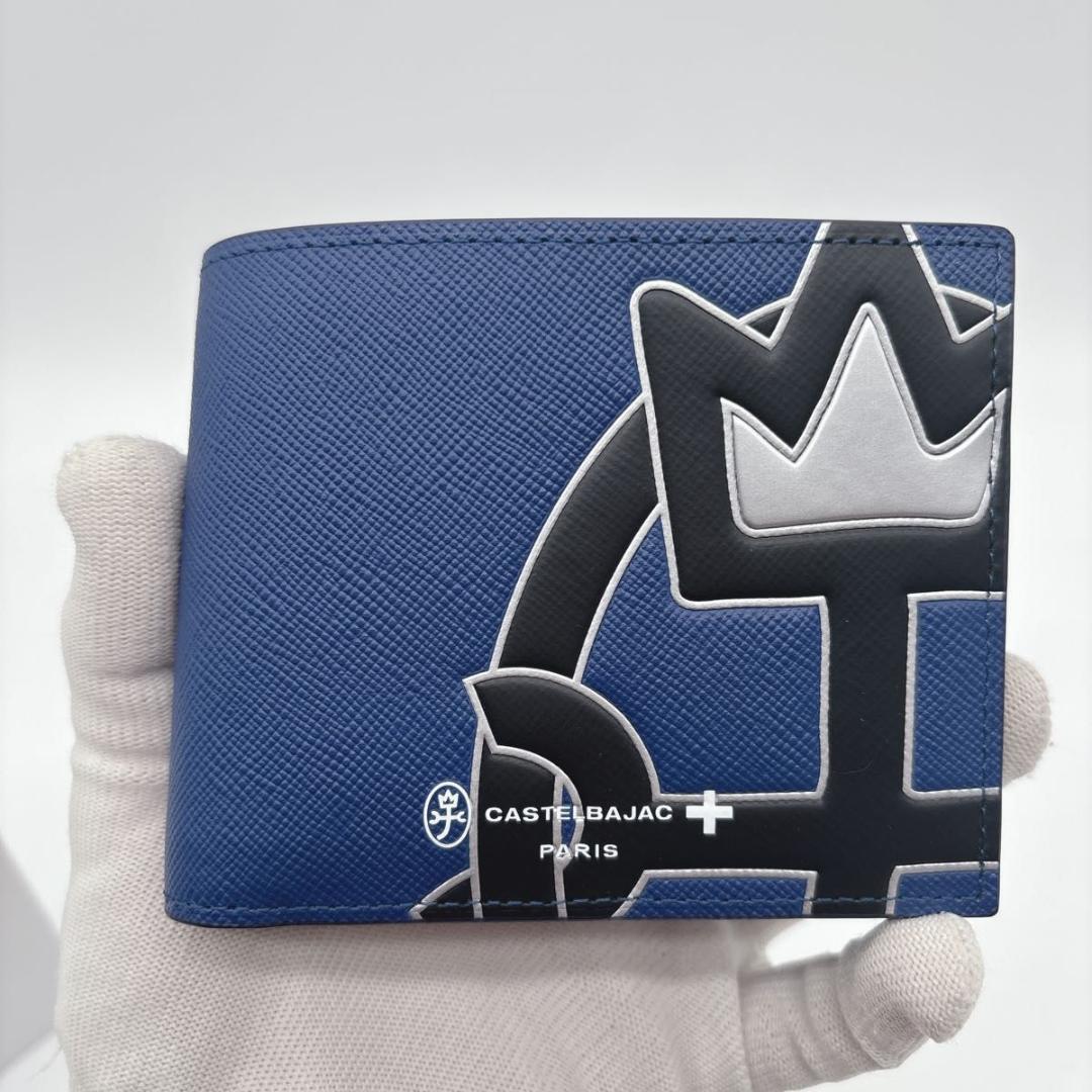 新品タグあり カステルバジャック 牛革 ２つ折り財布 人気デザイン ウプラ