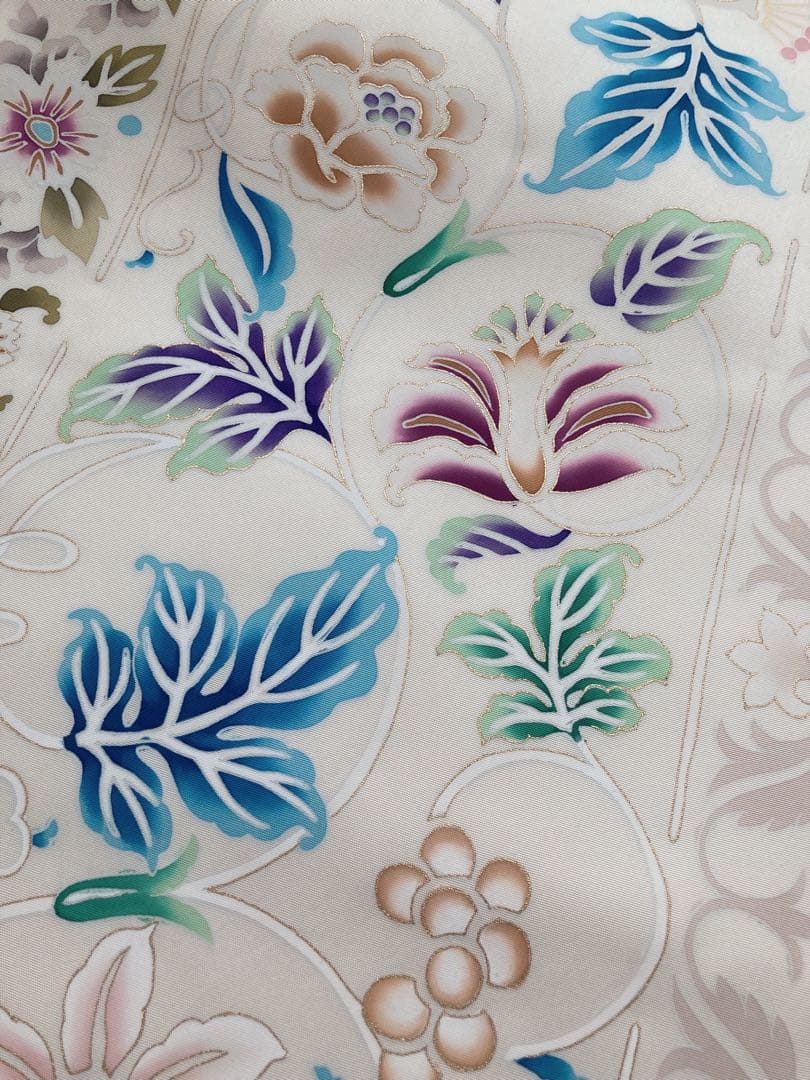 【超美品】【激安】【早い者勝ち】染め名古屋帯 花柄刺繍 雑誌掲載品