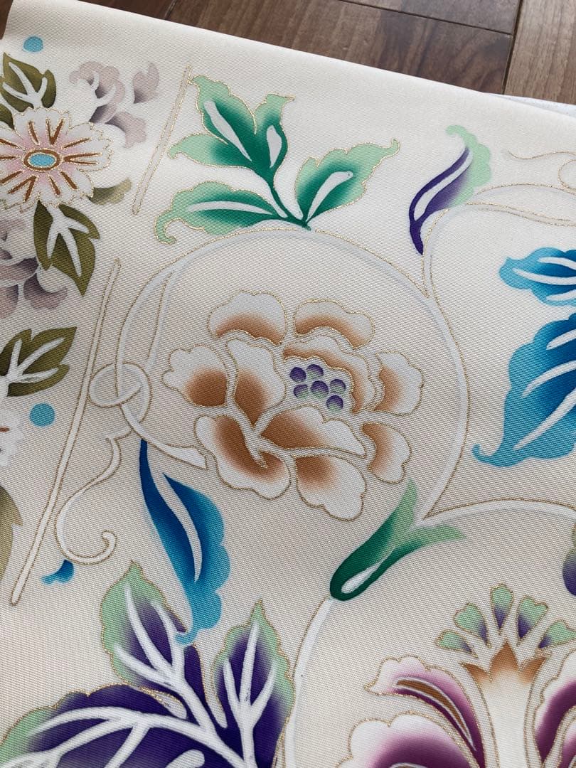 【超美品】【激安】【早い者勝ち】染め名古屋帯 花柄刺繍 雑誌掲載品