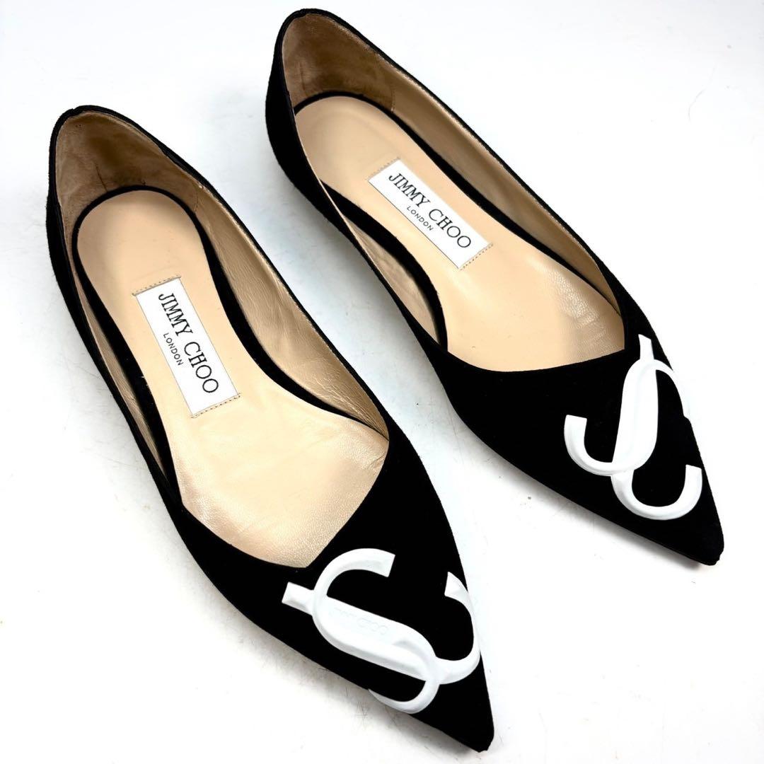 JIMMY CHOO ジミーチュウ　フラットシューズ　スエード　JC 35