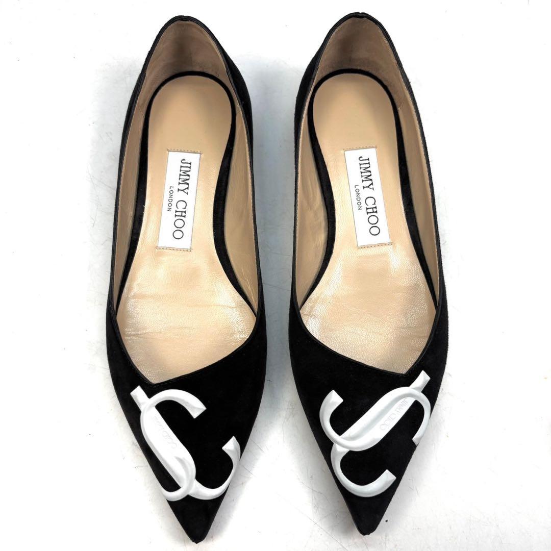 JIMMY CHOO ジミーチュウ　フラットシューズ　スエード　JC 35