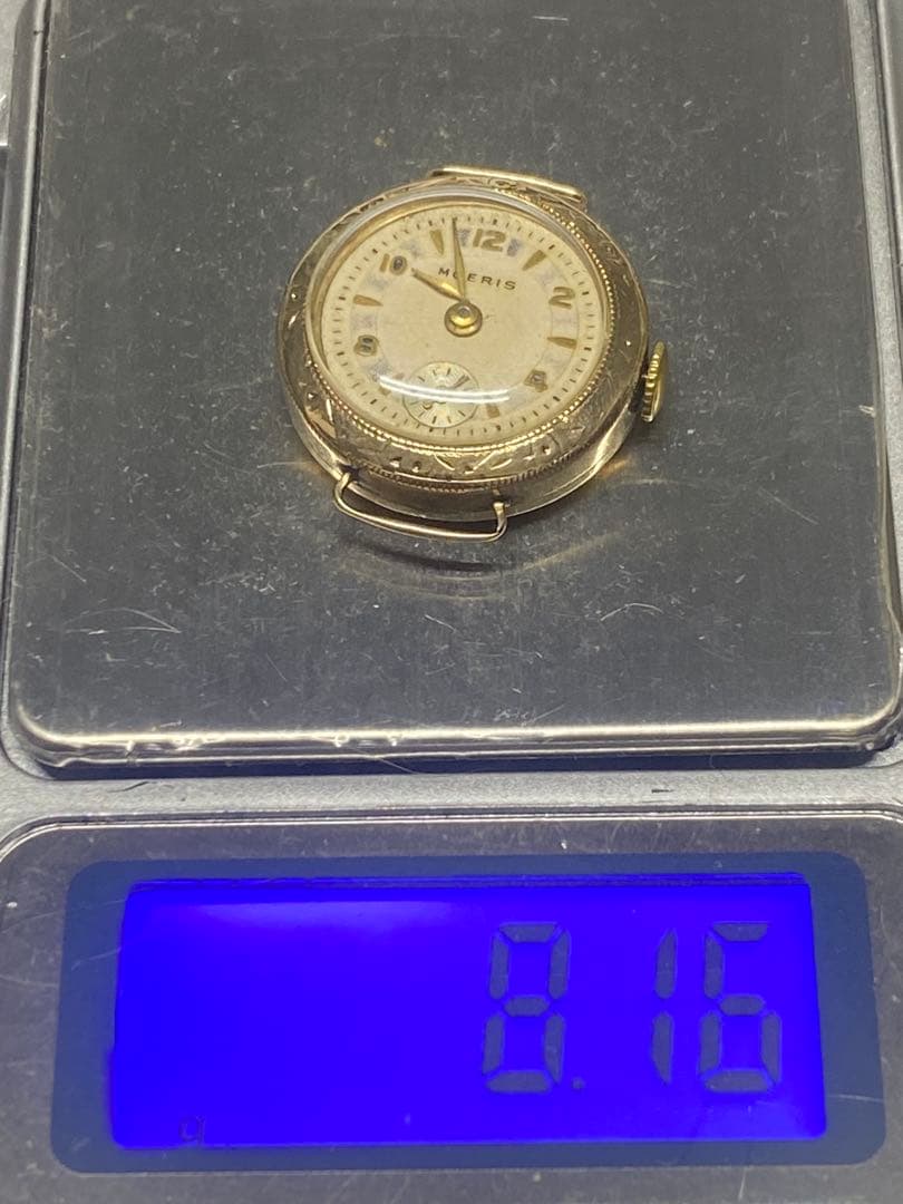 【不動ジャンク】MOERISレディース腕時計 アンティーク腕時計　18Kケース