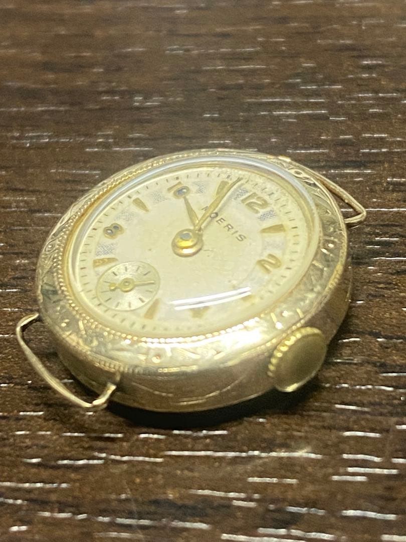 【不動ジャンク】MOERISレディース腕時計 アンティーク腕時計　18Kケース