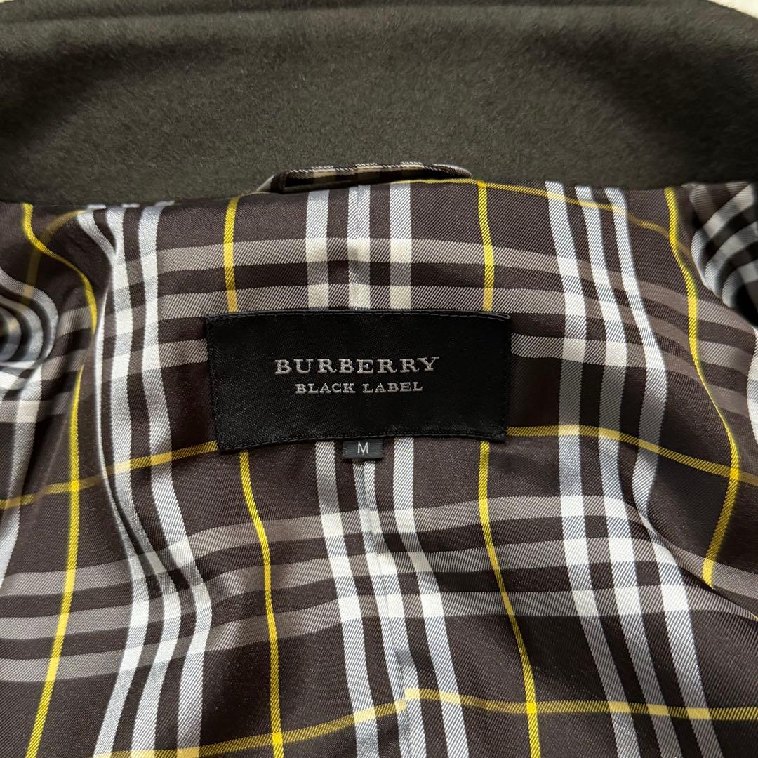 1711　美品　バーバリーブラックレーベル　ウールコート　M　ピーコート