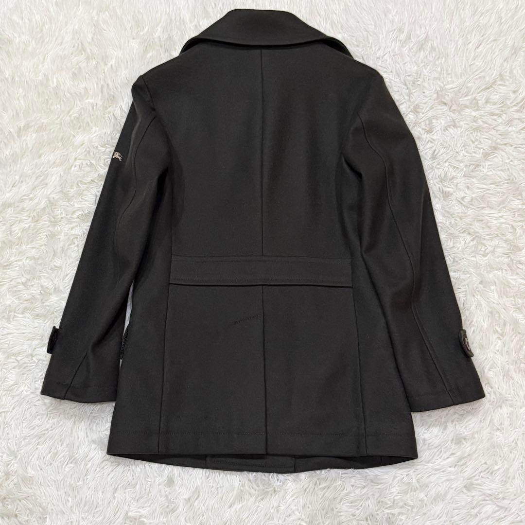 1711　美品　バーバリーブラックレーベル　ウールコート　M　ピーコート