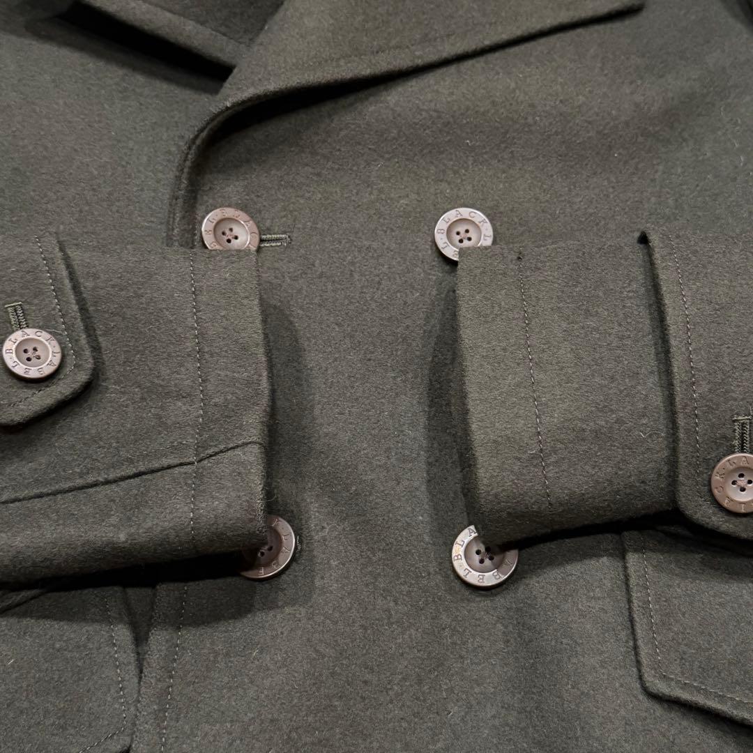 1711　美品　バーバリーブラックレーベル　ウールコート　M　ピーコート