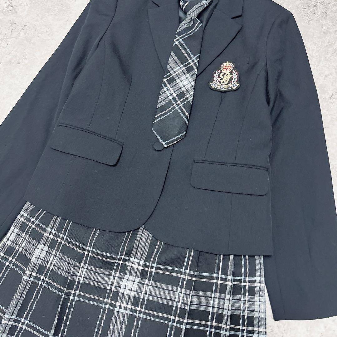 ポンポネットジュニア 卒服 セレモニー ブレザー スカートセット 160