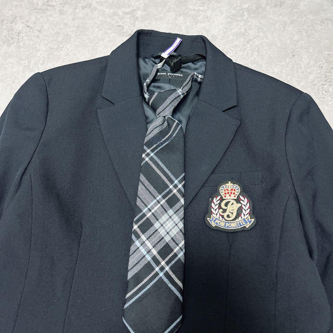 ポンポネットジュニア 卒服 セレモニー ブレザー スカートセット 160