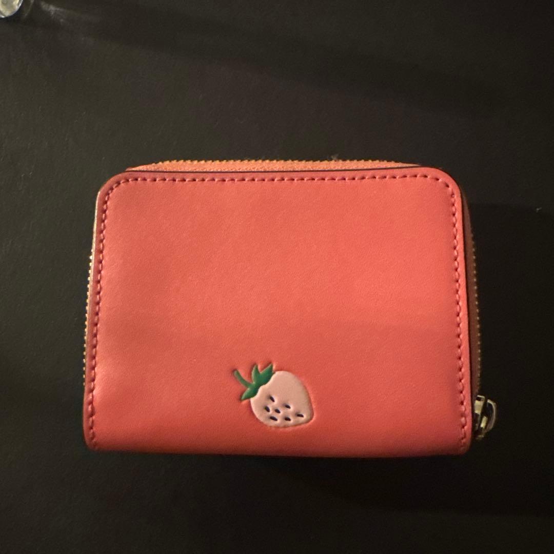 Kate Spade ストロベリー　三つ折り財布