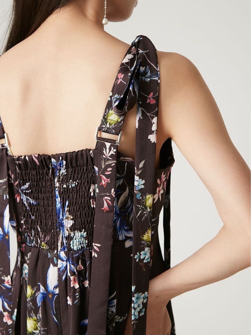 FRAY I.D ワンピース リボンディテールフローラルワンピース サイズ1