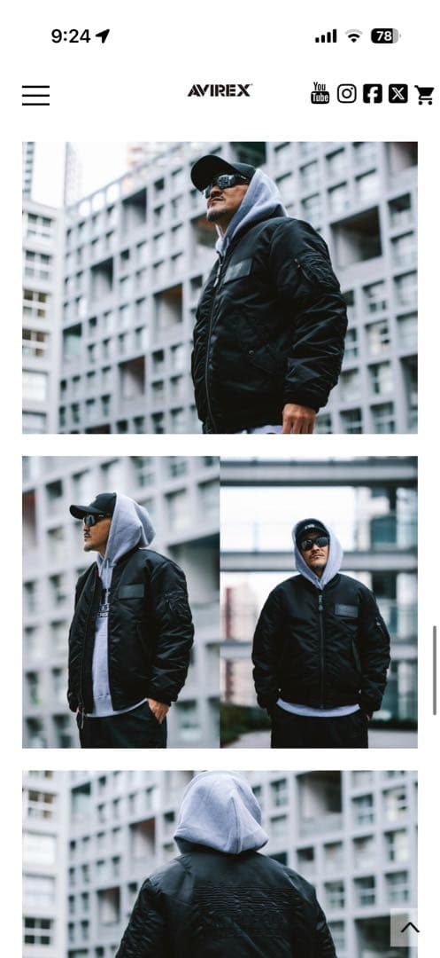 ジャケット・アウター NITRO MICROPHONE UNDERGROUND AVIREX MA-1