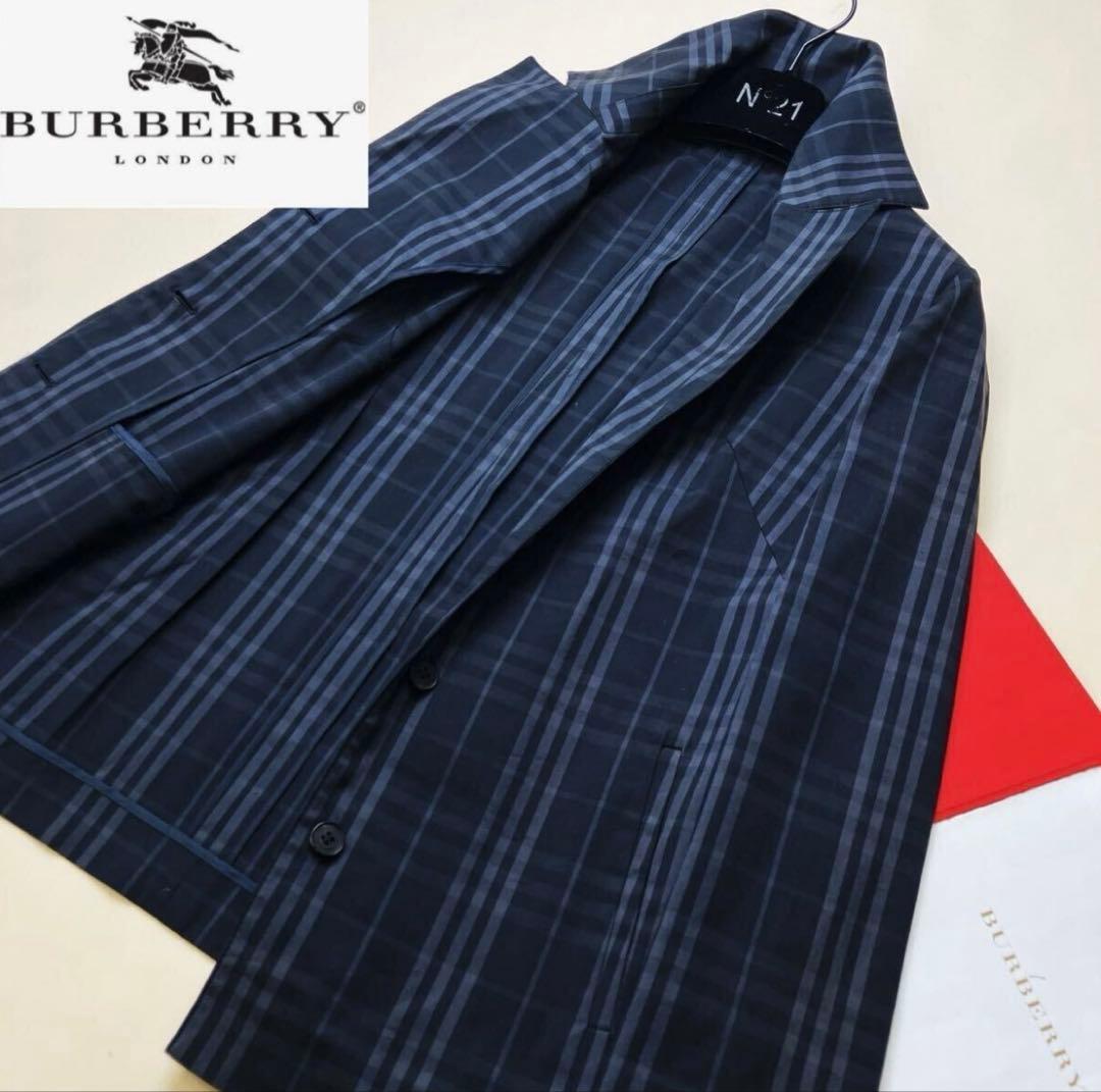 【美品】BURBERRY トレンチコート ノバチェック総柄 レディースM
