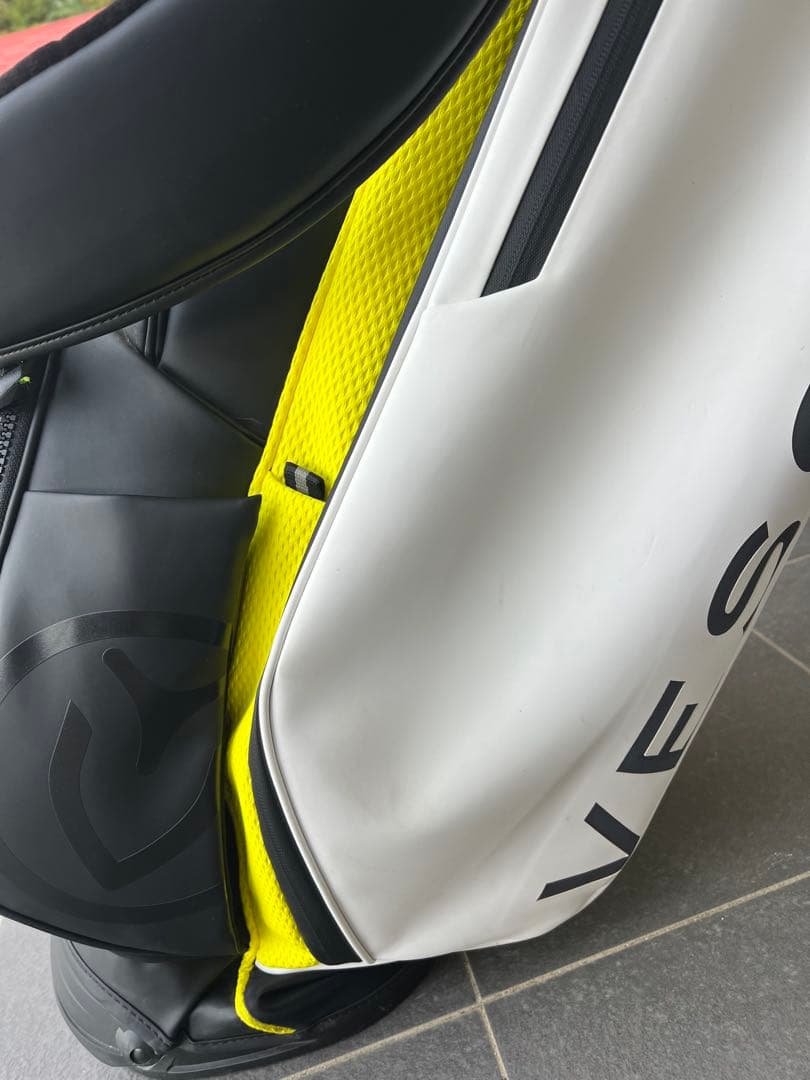 太*郎様 Vessel キャディバッグ ホワイト/イエロー/ブラック