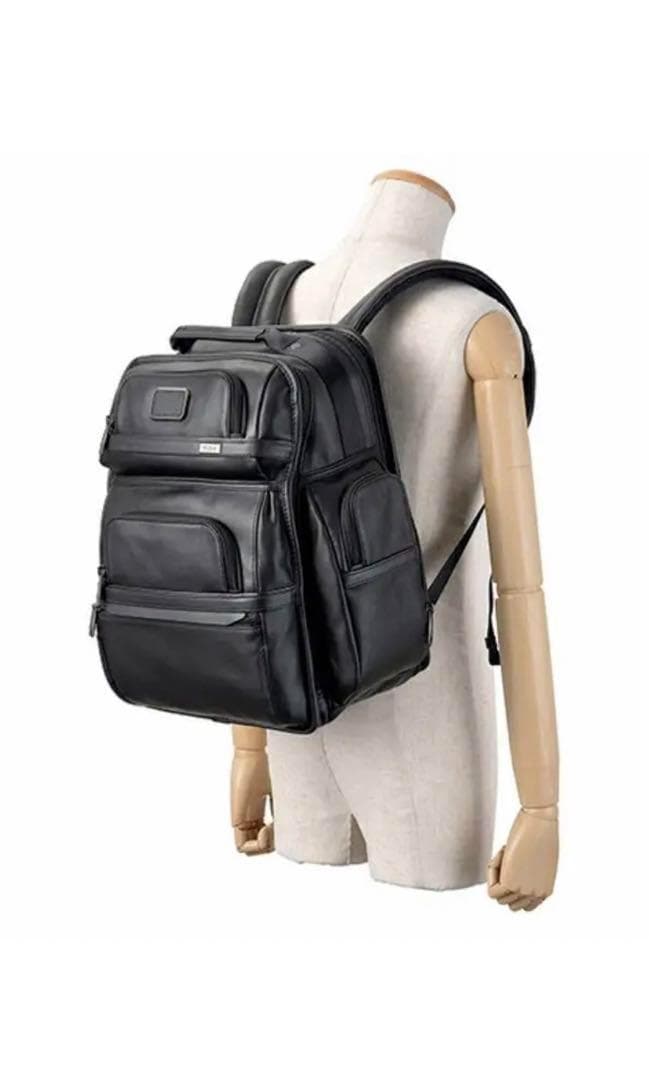 TUMI ALPHA3 本革 レザー リュック バックパック