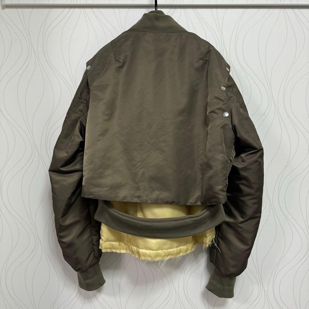 【Lサイズ】GRANCY ボリュームレイヤードデザインMA-1 ブルゾン