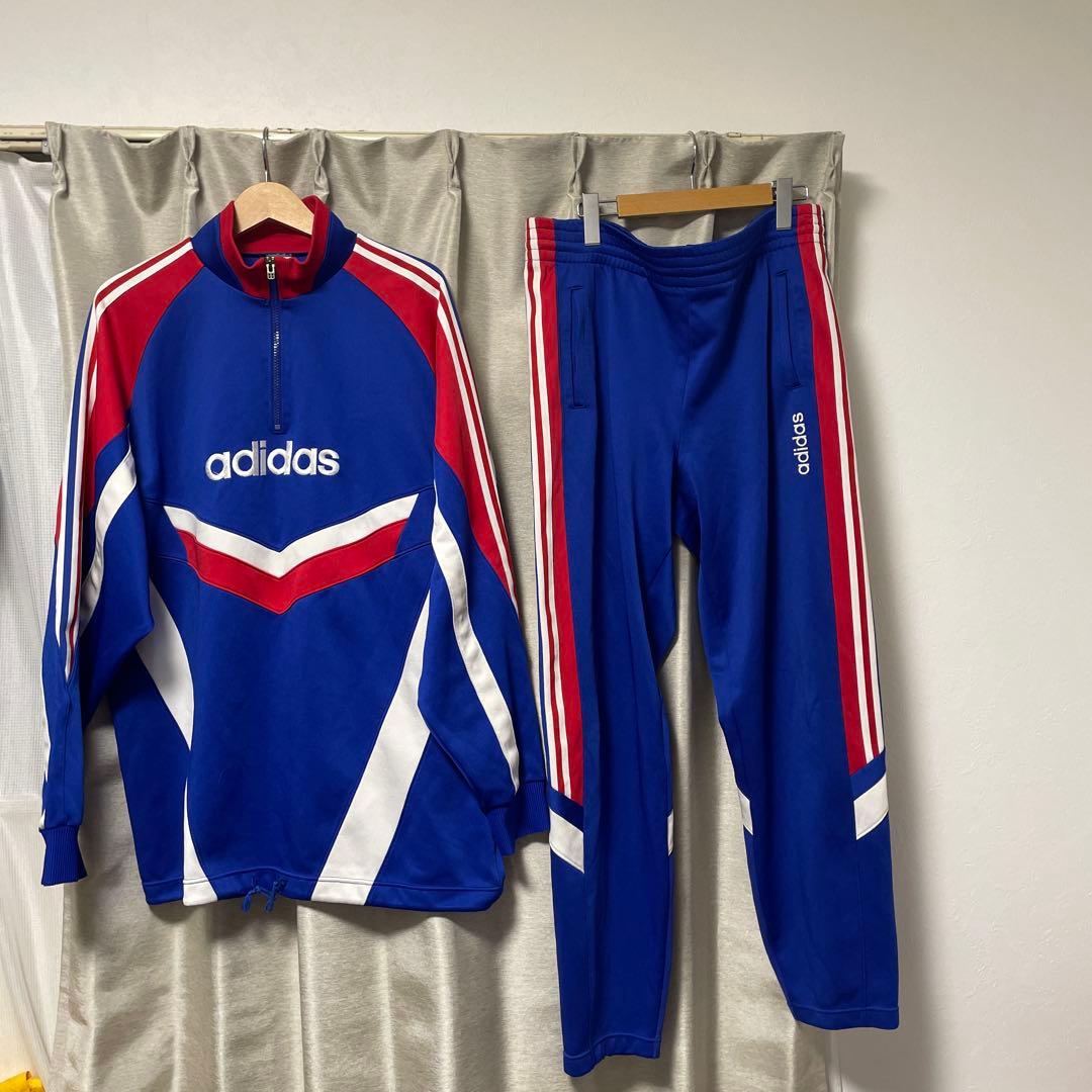 adidas ビンテージジャージ上下セット サッカー 90s トラック 日本製