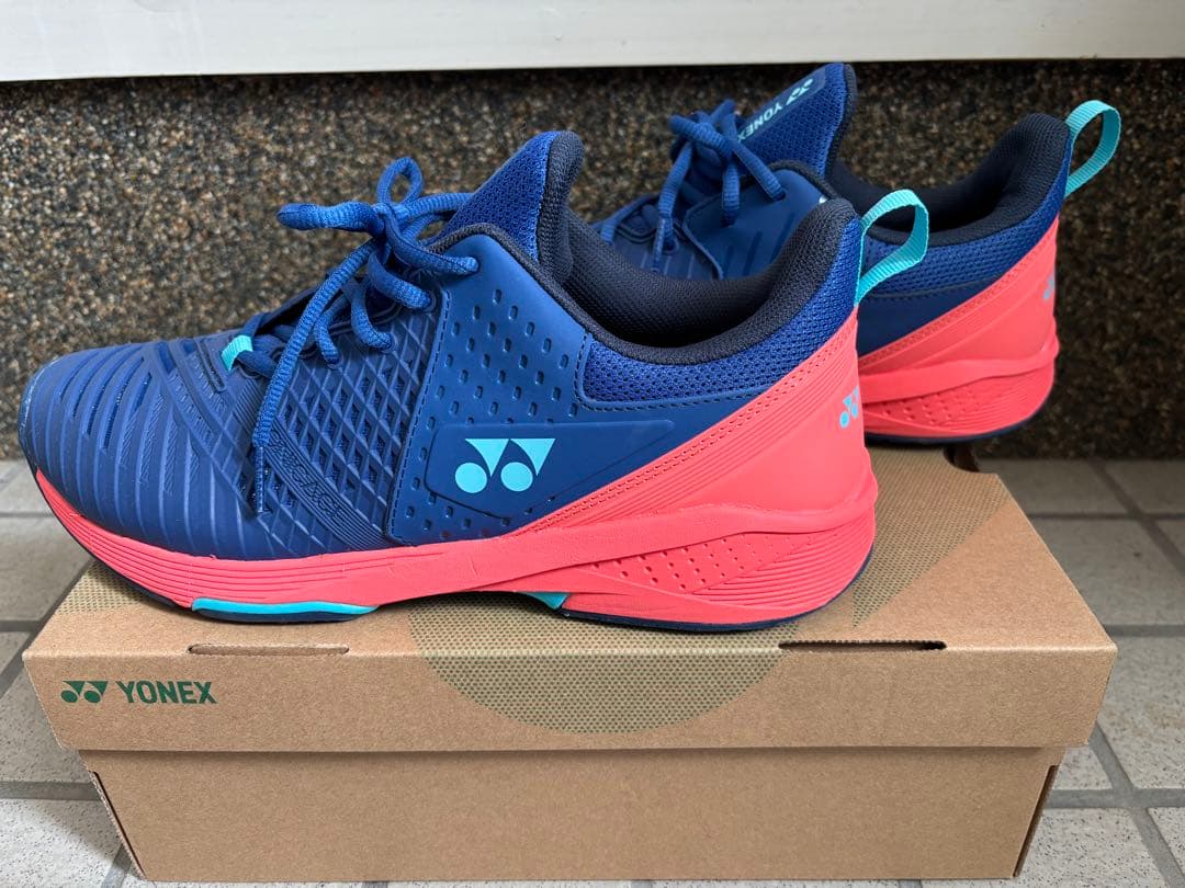 ヨネックス　テニスシューズ ネイビー/ピンク　27.5