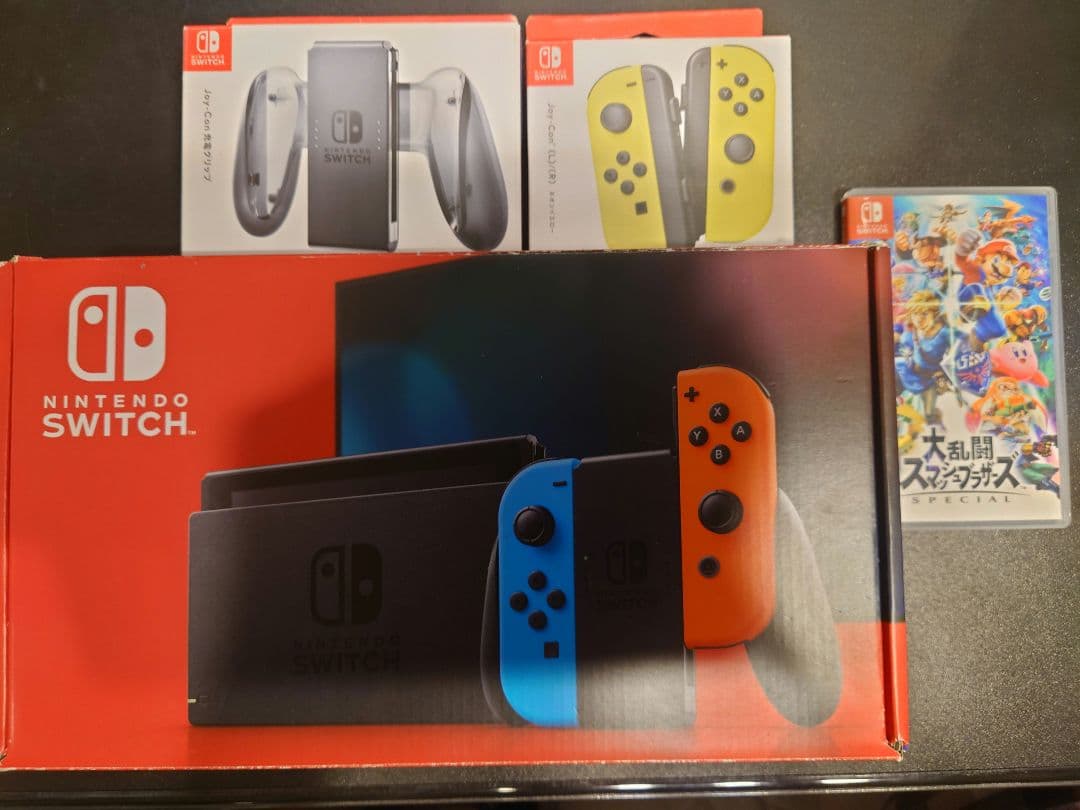 【お得】Switch＋大乱闘スマッシュブラザーズ SP＋Joy-Conセット