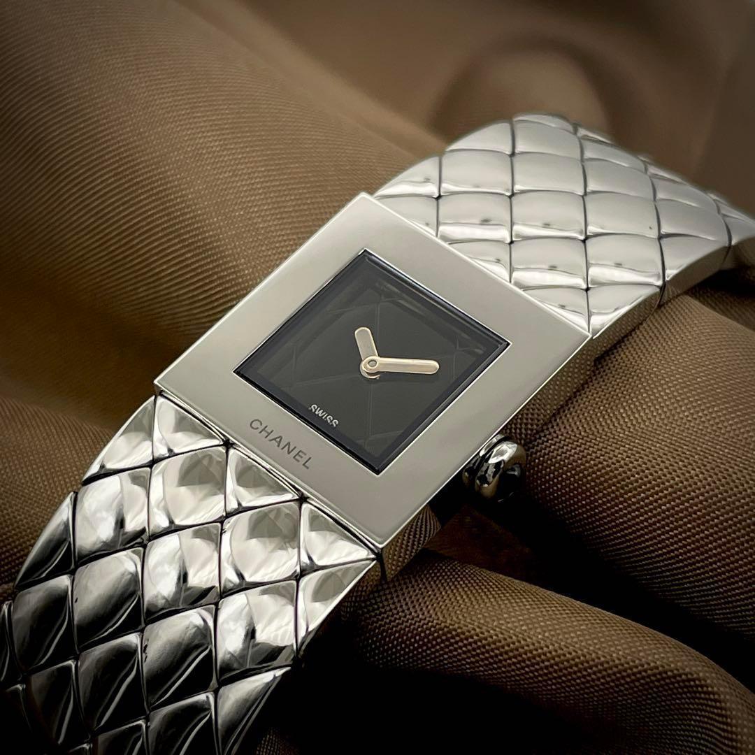 T086 シャネル マトラッセ H0009 ステンレスケースブレス クォーツ