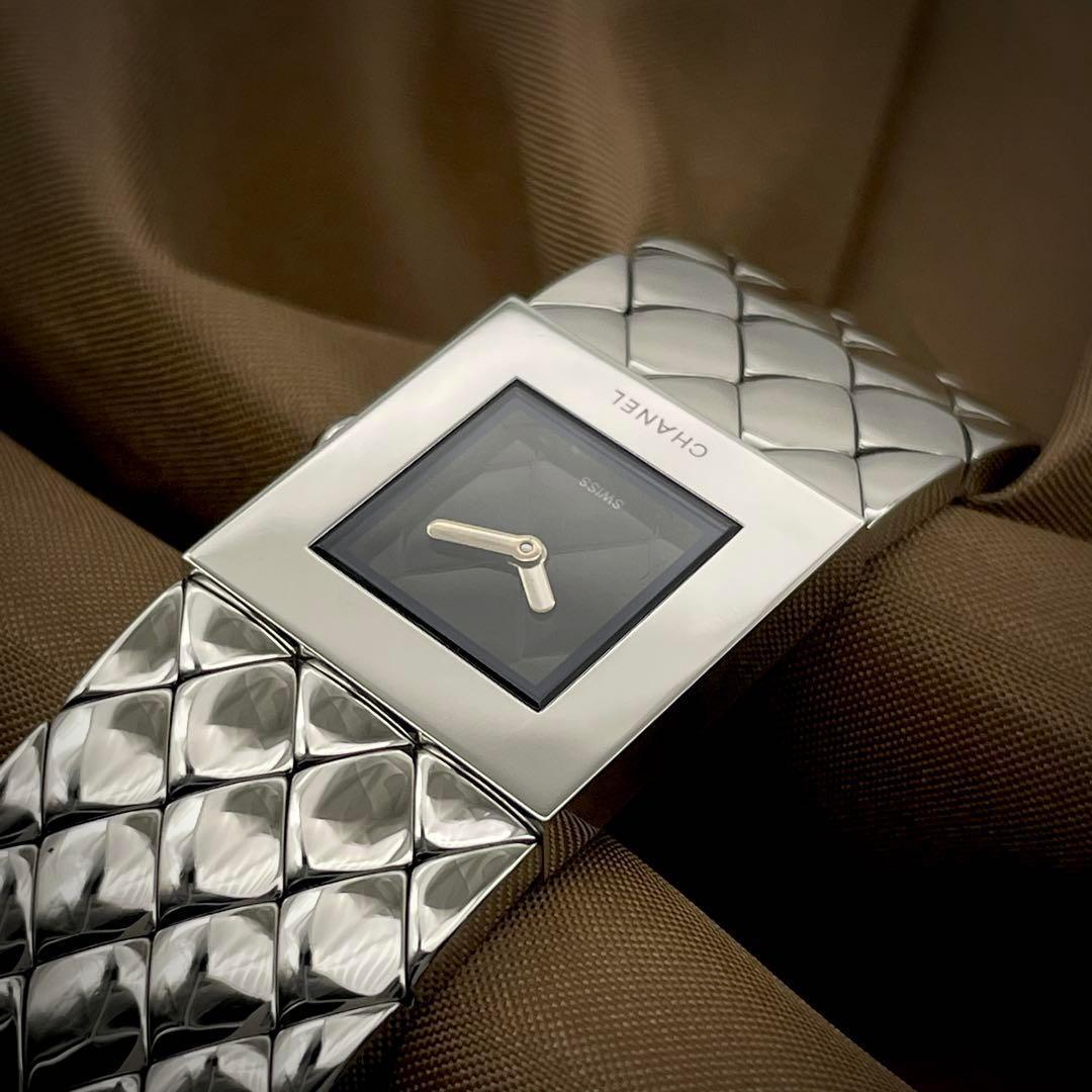 T086 シャネル マトラッセ H0009 ステンレスケースブレス クォーツ