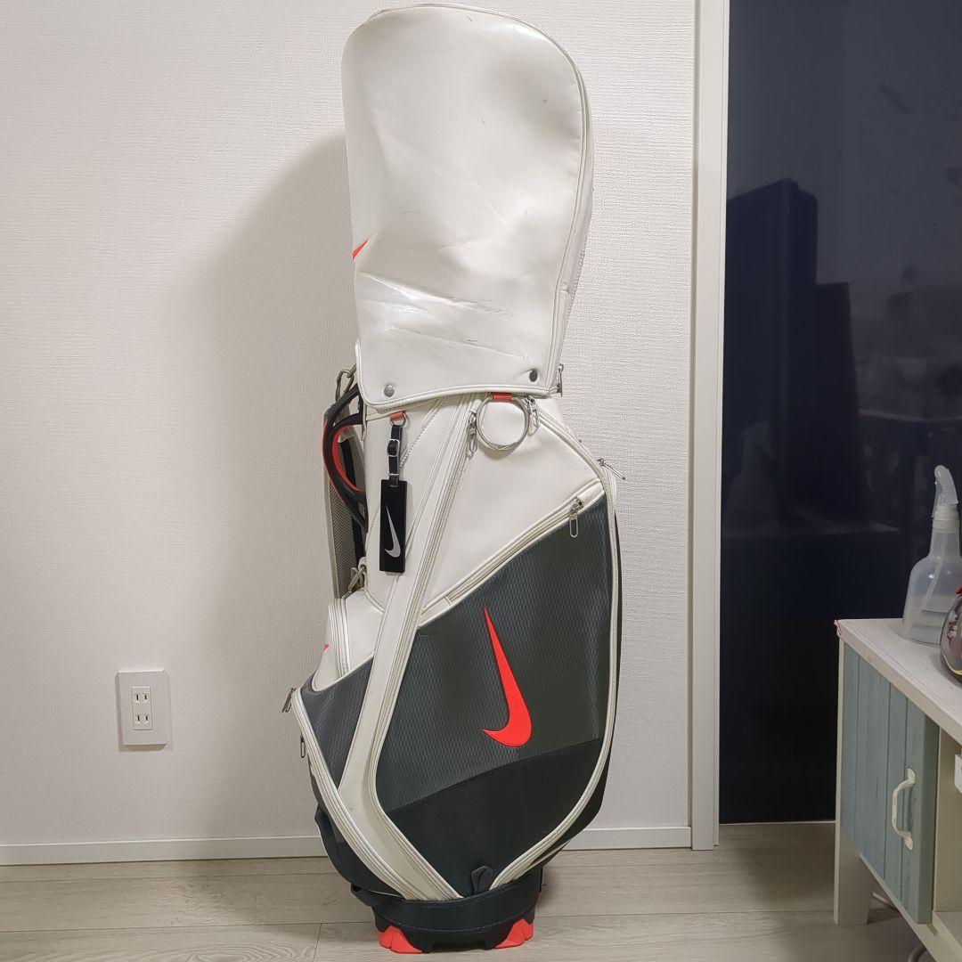 Nike キャディバッグ ホワイト/オレンジ