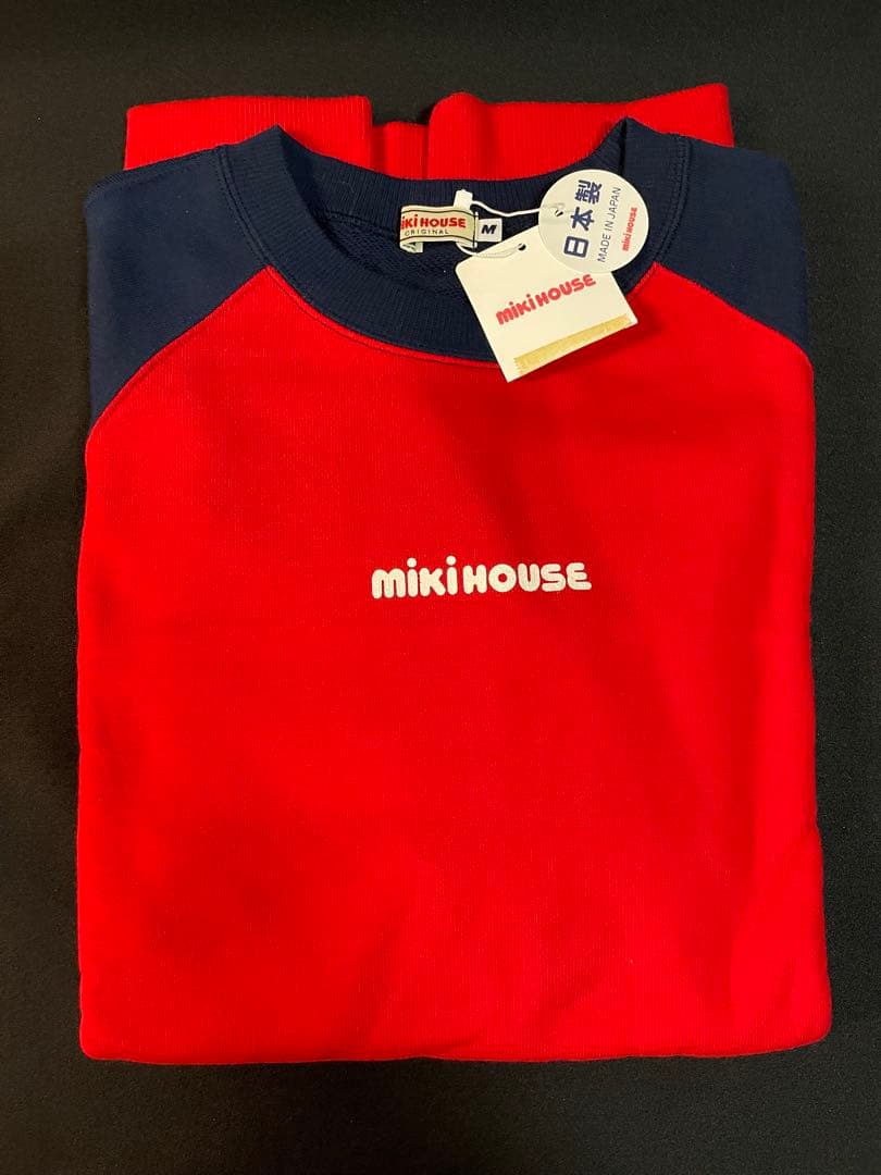 最終お値下げ☆ミキハウス 大人用 バックロゴトレーナー Mサイズ 新品