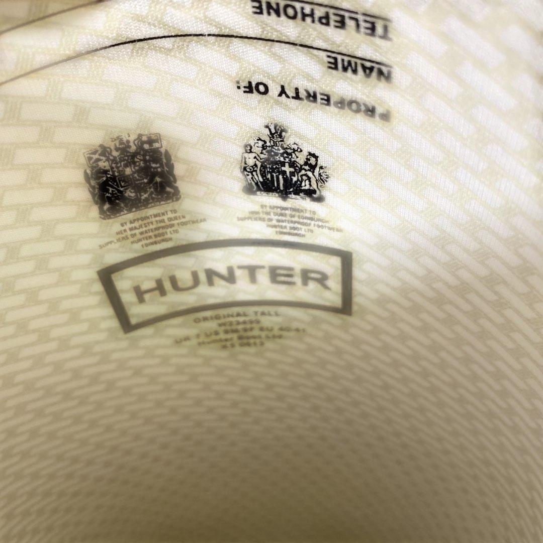 【HUNTER】ハンター長靴レインブーツUK7EU40/41 25.5〜26cm